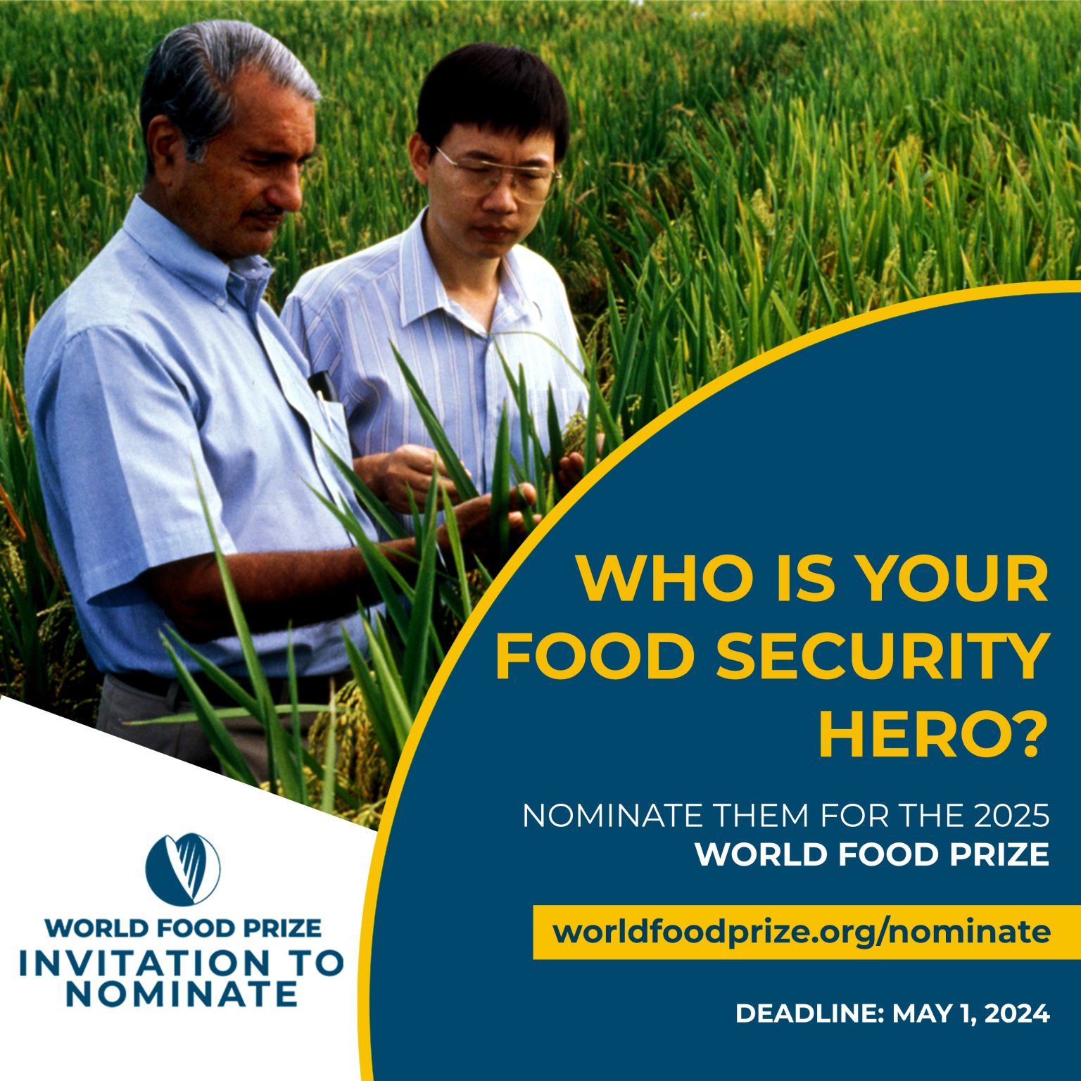 Nominations for 2025 World Food Prize Laureate are now open Asia